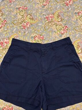 Old Navy Dark Navy High-Rise Chino Shorts